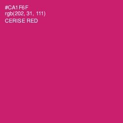 #CA1F6F - Cerise Red Color Image